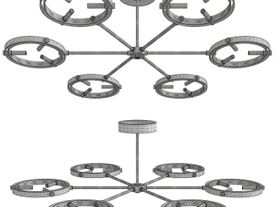 Flexus Pendant by Baroncelli Low-poly 3D model