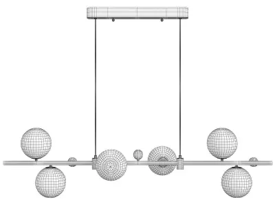 MAKE LINE CHANDELIER Low-poly 3D model