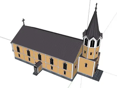 Architecture-Religion-God-Culture-Temple-0139 church 3D model
