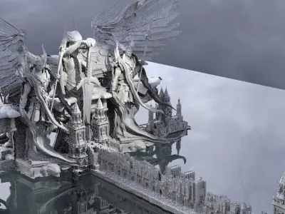 Angelic bridge to archons abode 3D model