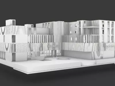 hospital building 3D model