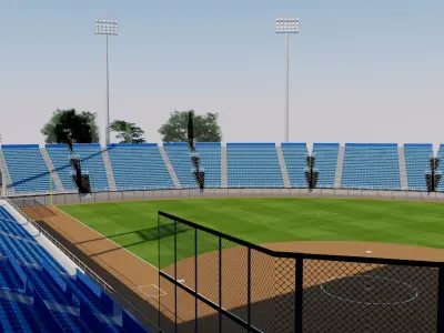 Fengtai Softball Field - Beijing China 3D model
