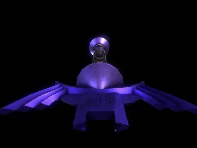 Lightsaber Master Sword  Low-poly 3D model