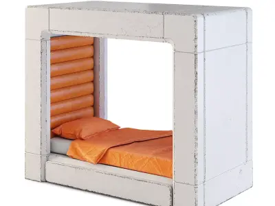 Futuristic Apartment Sleeping Pod 3D model