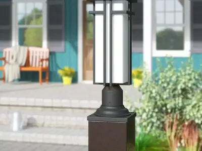 Weitzel Black Pier Mount Light 3D model