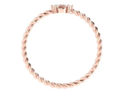 Women Ring Render 3dm STL OBJ FBX  3D print model 4