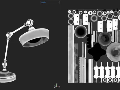 Desk Lamp 3D model 35