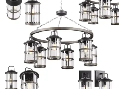 Hinkley Collection lanterns 3D model