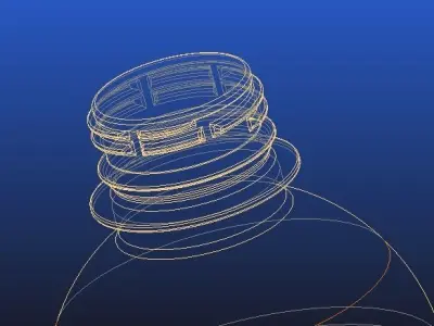  400ml real bottle pet with 28mm 1881 mm neck 3D print model