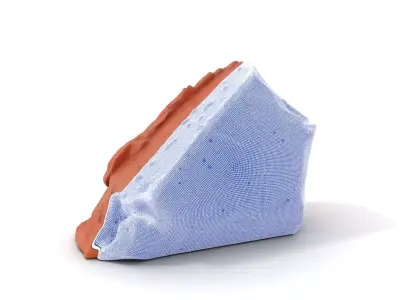 Rustic Clay Boulder model pack Low-poly 3D model