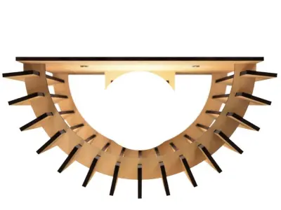 WALL LIGHT STL AND DXF FILES 2 3D print model