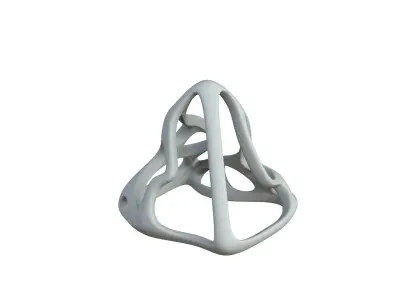 SciFi Cube Object No 62582 Low Poly Shape Low-poly 3D model