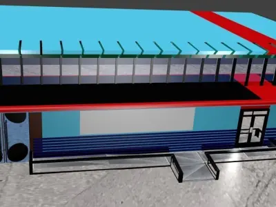 Store front 3D model