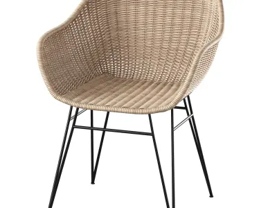 Chart Rattan Chair 3D model
