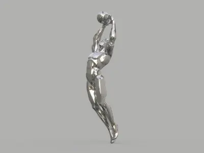 Soccer player 3D model