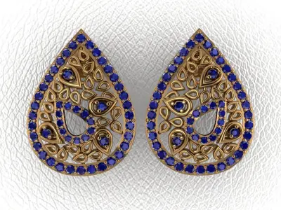 Elegant Earrings 3D print model