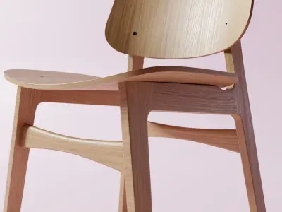 Designer Chair Model Low-poly 3D model