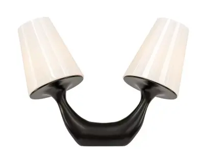 SIAMESE two sconces with shades 3D model