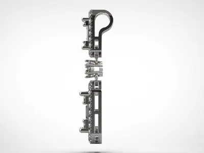 PE09 Classic Solitaire Pendant half ct CAD STL 18K  4g 3D print model