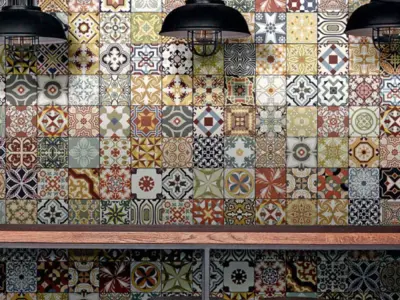 Colorful Patchwork Tile Texture Texture