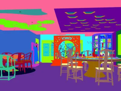 Business Restaurant - Coffee - Banquet  36 3D model