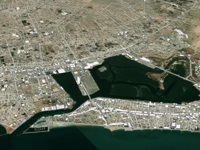 Cityscape Ras al-Khaimah United Arab Emirates 3D model