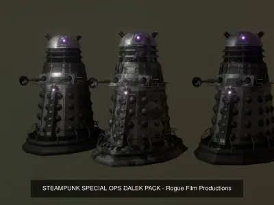 DOCTOR WHO - STEAMPUNK DALEK BUNDLE 1 by RogueFilmProductions 3D Model Pack