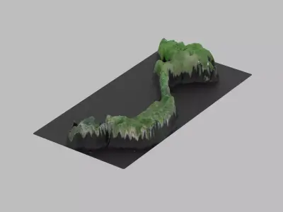Vietnam Map Country Low-poly 3D model