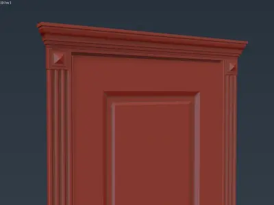 Classic Door Free low-poly 3D model