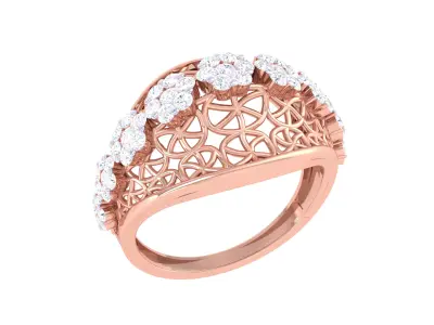  Women Ring MTL 3dm STL OBJ FBX Details 3D print model 23