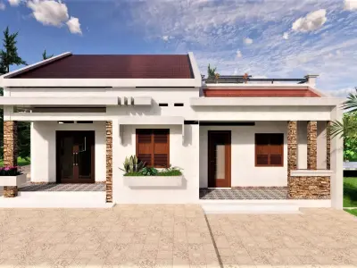 House 1 design indonesia 3D model