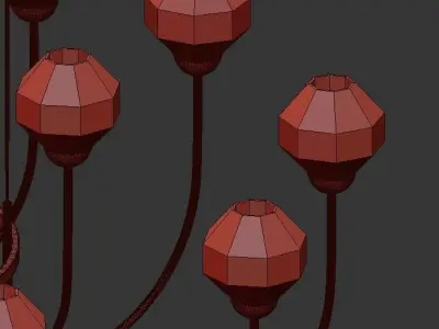 Trionni tronni chandelier 3D model