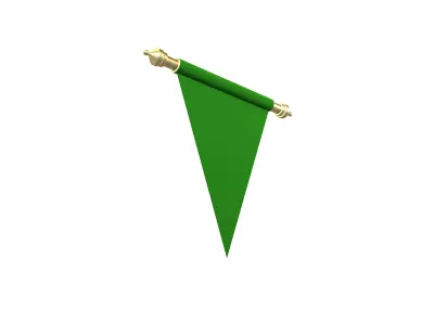 Pennant V2 005 Low-poly 3D model