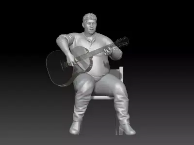 street musician MAN 3 3D print model