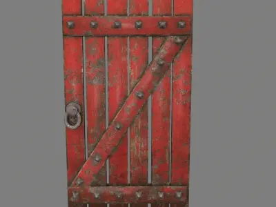 Medieval Door   Low-poly 3D model