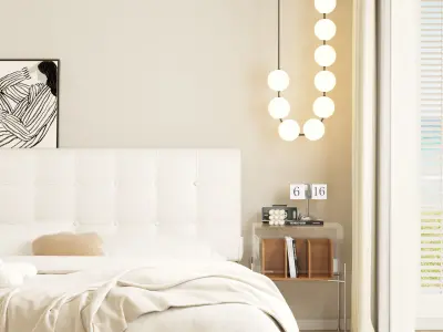 Modern Master Bedroom 3D model