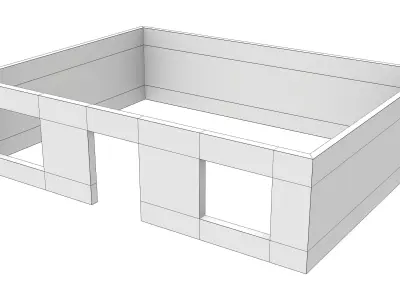 Building Exterior Type 1 Low-poly 3D model