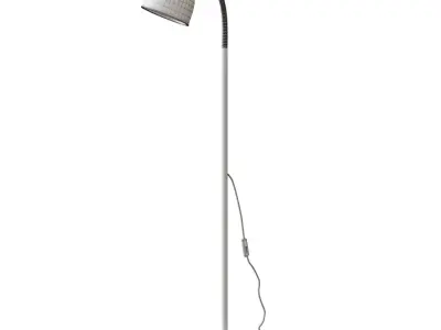 LERSTA Floor  reading lamp white 3D model
