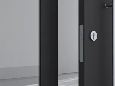 Aluminium door 115 3D model