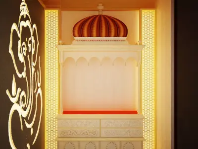 Indian Pooja Room 3D model