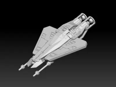 Liberator Starfighter 3D print model