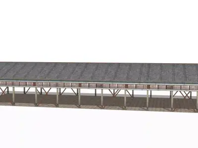 old metal workshop Low-poly 3D model