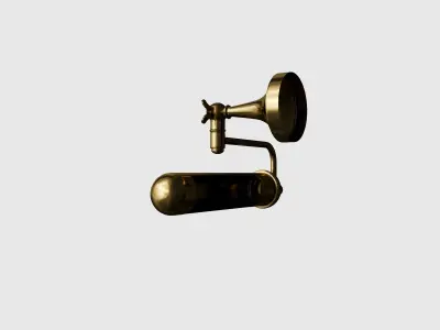 Belvedere Brass Wall Light 3d model 3D model