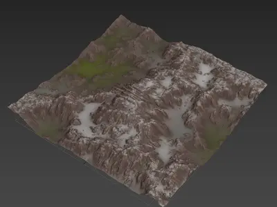 Mountains n35 3D model