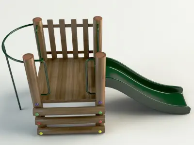 Wood playground 3D model