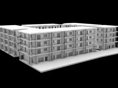 Social Condenser - Wohnblock 3D model
