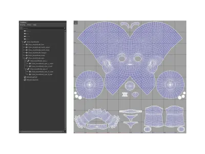 Chloe basemesh Low-poly 3D model