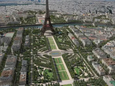  Paris City Eiffel Tower 