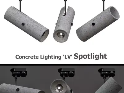 Concrete Lighting LV Spotlight 3D model