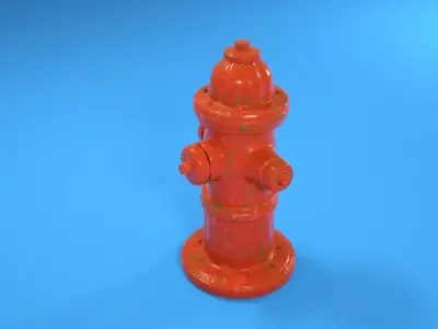 Fire hydrant 3D model 43